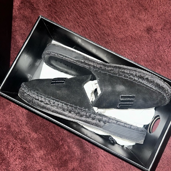 PUMA x Fenty by Rihanna Espadrille Slides Sandals Puma Black 367685-01 Size 7.5 - Picture 12 of 14